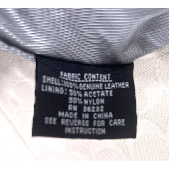 Gallery Womens Leather Black Jacket Blazer Sz L Soft Pockets Zip Front - Picture 8 of 8